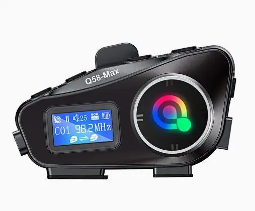 

1Pair Wireless Motorcycle Headset Call Motorbike Headphone Intercom LCD Screen Clear Display Wireless Sound