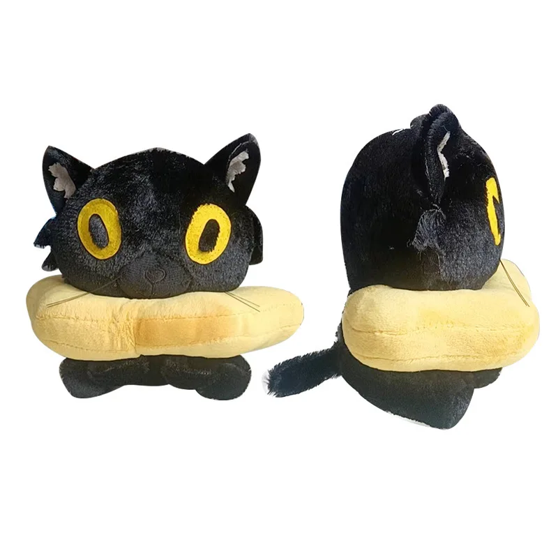 Ralph e bella donut gato brinquedo de pelúcia preto cinza gatinho pelúcia animal boneca bonito casa decoração do quarto presente para amigos da família