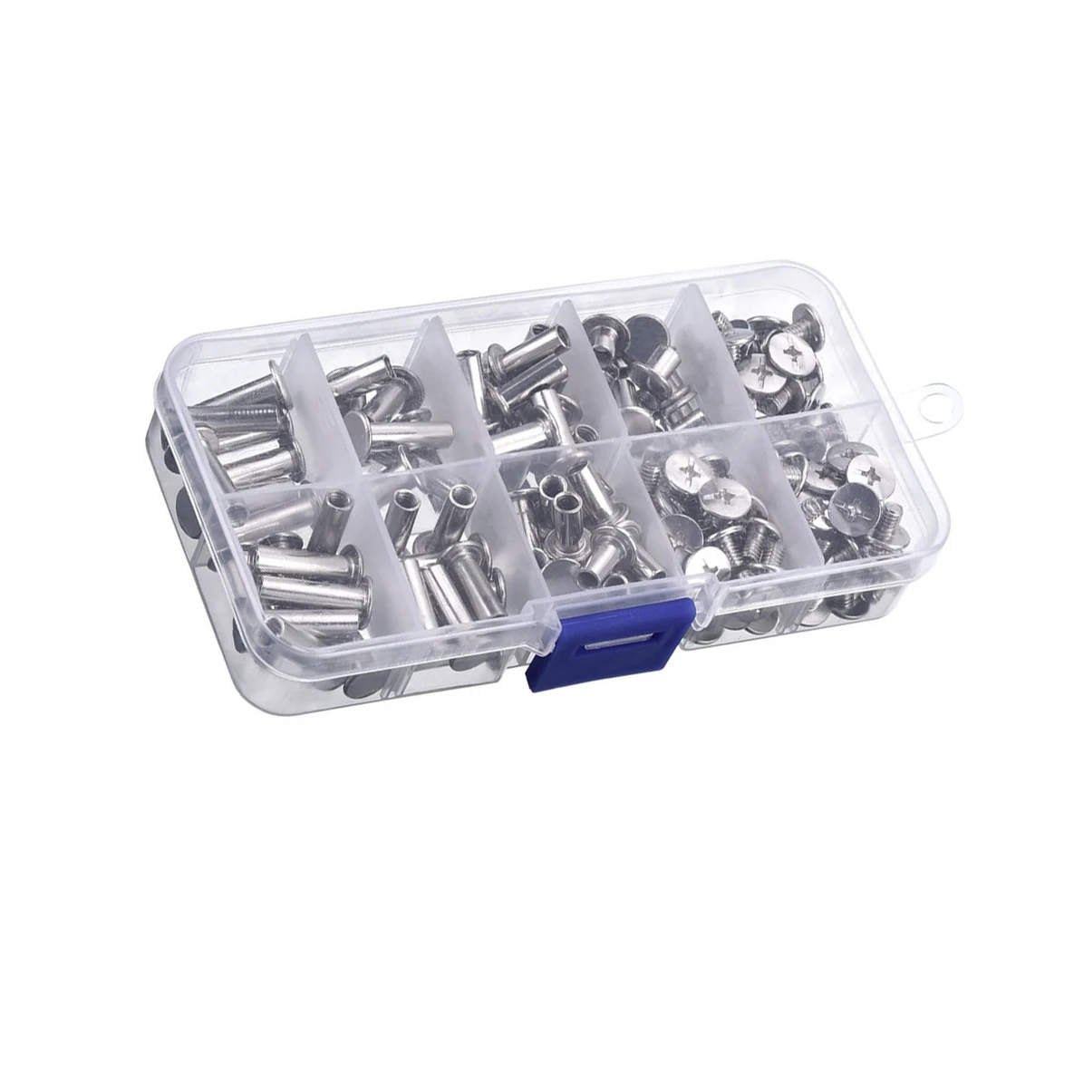 80 комплектов винтов Chicago, 5 размеров, 6, 10, 12, 15, 18 мм, крепежные винты, шпильки, заклепки, для кожи, переплета, альбома, поделок своими руками-ABRO