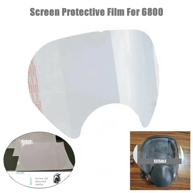 High Quality Protective Film Screen Protector Painting For 6800 Gas Respirator Full Face Mask Spraying Mask Transparent Film