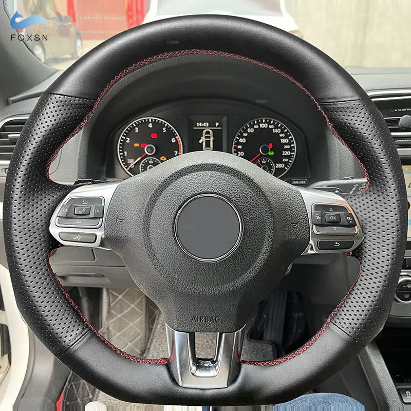 

Кожаный чехол на руль автомобиля своими руками для VW Golf 6 GTI Scirocco 2009-2014 Polo GTI R-Line 2014 Passat CC 2014-2018 Tiguan