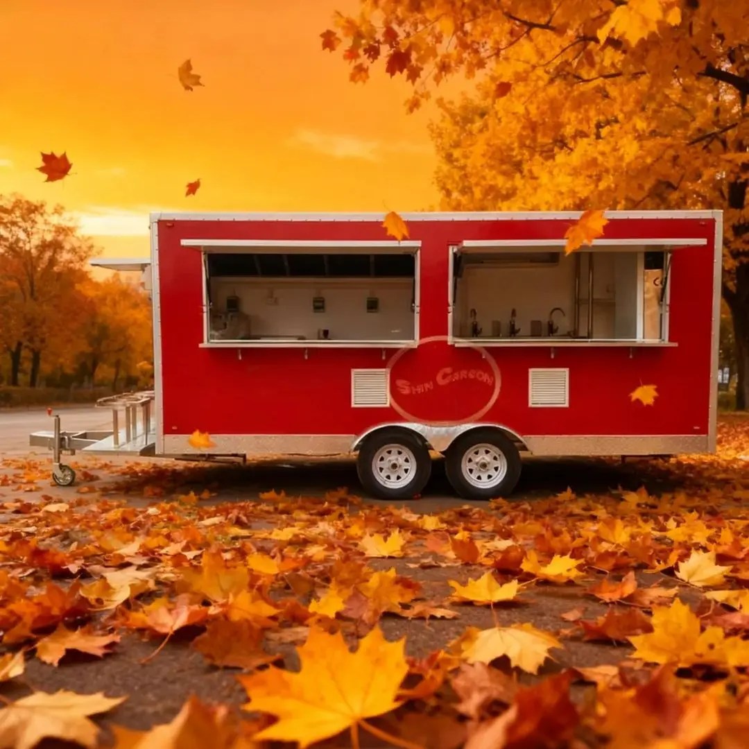 

High-End Portable Multi-dimensional Storage Outdoor Food Specialized Trailer On-the-Go Kitchen RV Camper Trailer