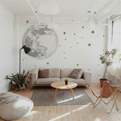 custom Nordic Light Luxury wallpaper for Children 's room boy Senior Moon Star Photo wall paper Bedroom Background 3D home decor