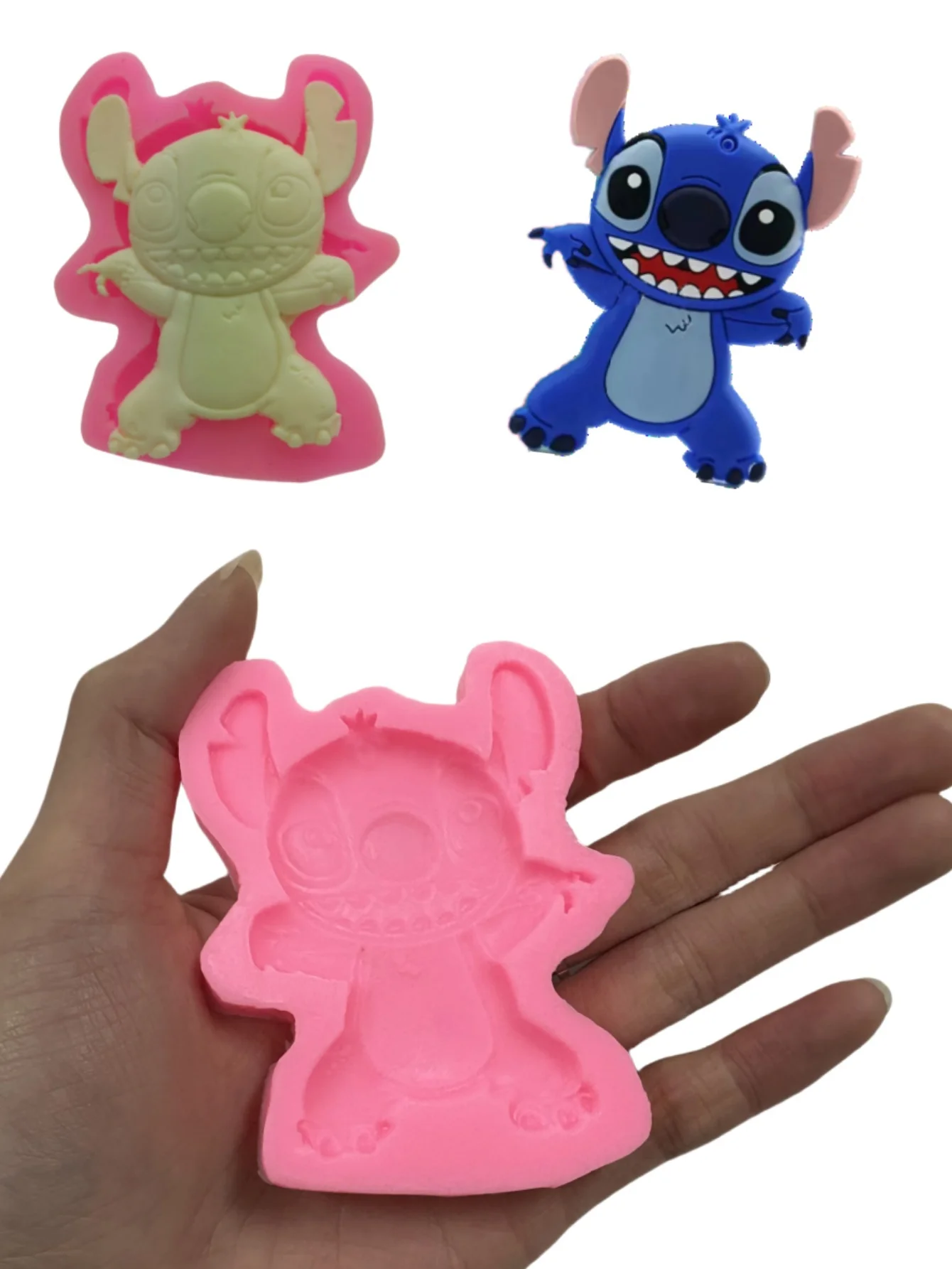 1/3pcs Stitch 3D Silicone Mold For  Chocolates Cake Ice Cubes& Candy - Perfect For Diy Birthday Cake Decorations Gifts - Ideal F