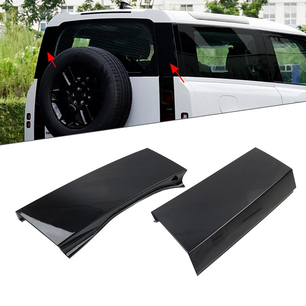 1Pcs D Pillar Panel Molding Trim Left Right LR174197 LR174196 For Land Rover Defender 2020-2024 ABS Plastic Glossy Black