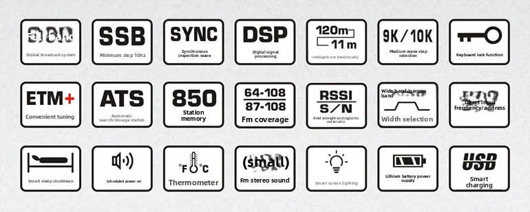 راديو Tecsun PL-368 لإزالة التشكيل الرقمي لكامل النطاق DSP، جهاز استقبال SSB ذو نطاق جانبي واحد، صوت ستيريو