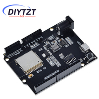 DIYTZT For Wemos D1 ESP32 ESP-32 WiFi Bluetooth 4MB Flash UNO D1 R32 Board Module CH340 CH340G Development Board For Arduino