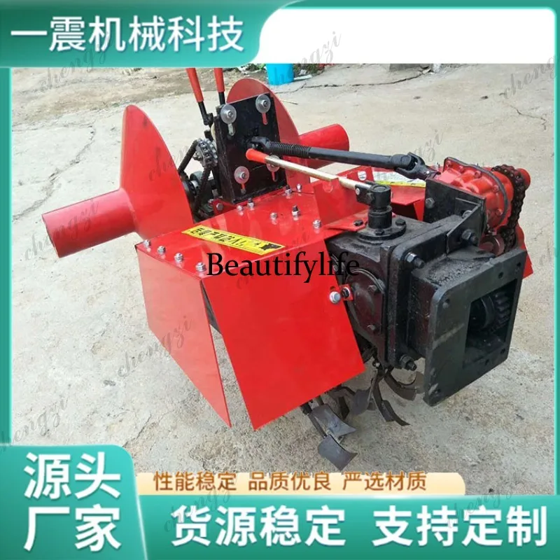 A81 Strawberry green onion ridge and ditch integrated hand-held tractor with ditch and ridge, ridge machine