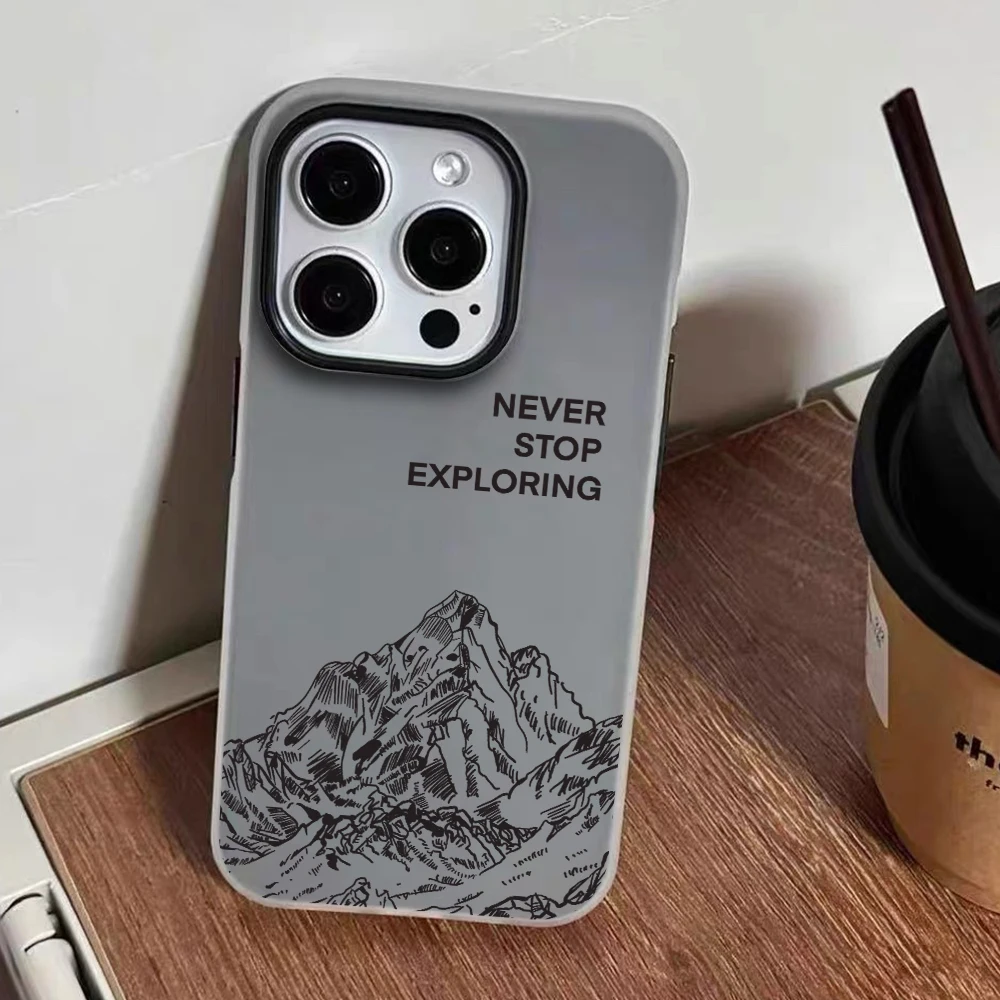 Für iPhone 17 15 16 14 Pro Max Hülle Plus Modische Berggipfel-Abdeckung für iPhone 13 11 12 ProMax XS XR 8 7 Plus Sturzsichere Hüllen – Detail 6