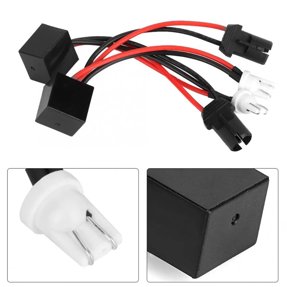 

2Pcs T10 LED Canbus Headlight Decoder Device Anti-Flicker Resistors Error Canceller LED Headlight Decoder Resistor Controller