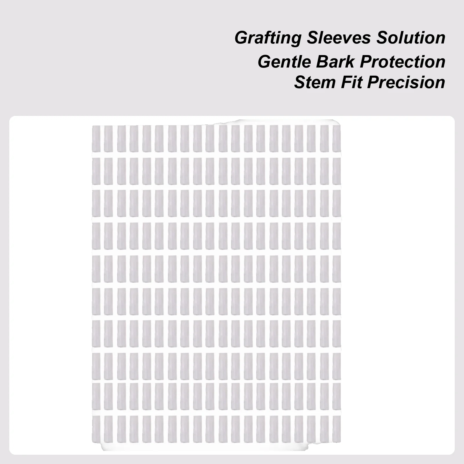 200pcs Fruit Tree Silicone Grafting Sleeve 3-10mm Size Grafting Sleeve Moisture Plant Trunk Grafting Wrapping Sleeves