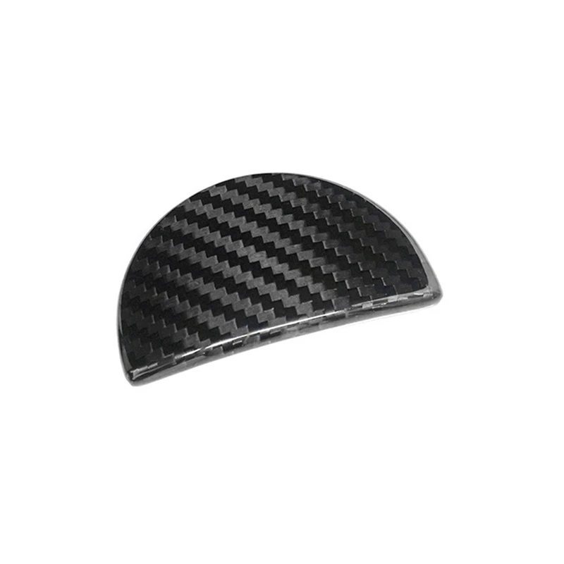 1 Piece Carbon Fiber Car Co Pilot Storage Box Handle Decoration Sticker Decal Parts Accessories For Fiat 500 2012 2013 2014 2015