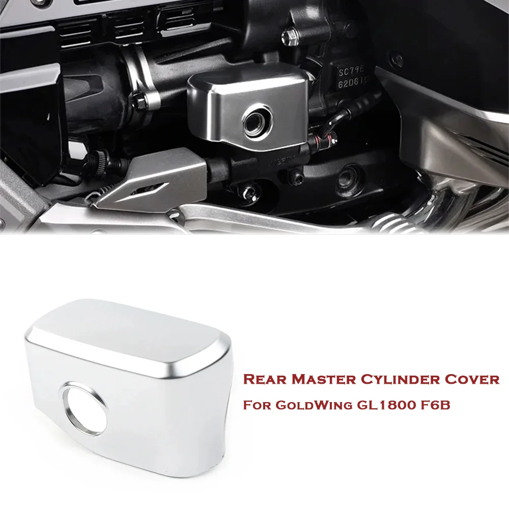 

Chrome Rear Master Cylinder Cover Guard For Honda Gold Wing 1800 GL1800 F6B Dct Tour Airbag 2018-2023