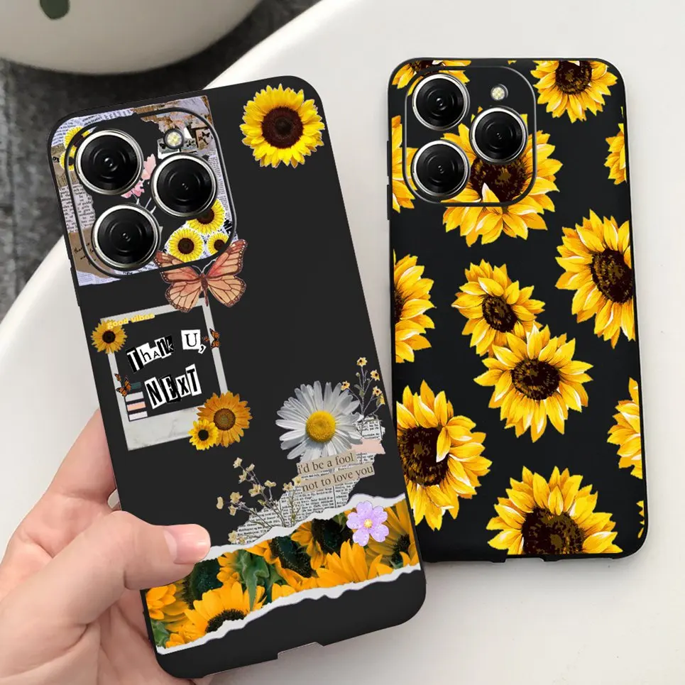 For Cover Spark 20 Pro Girly Women Fashion Butterfly Cow Print Pattern Housing For Tecno Spark 20 Pro spark20pro Soft Silicone