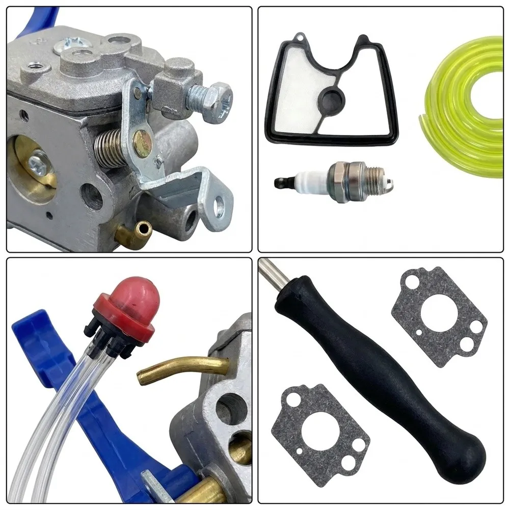 590460102 Carburetor Kit for Troy-Bilt For 125B For 125BX For 125BVX For Snowblower with Air Filter and Fuel Line Assembly