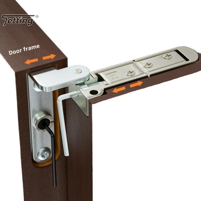 2 pezzi cerniere nascoste per porte 3D girevoli regolabili invisibile cerniera mondiale cerniera per porta in lega di zinco ferramenta per mobili