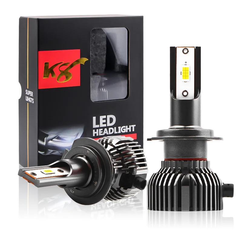 

K8 K9 K12 H7 H1 Canbus LED Headlight Lamp Bulb White Light 6000K 12V LED Headlamps H4 H11 HB3 HB4 9012 LED Light