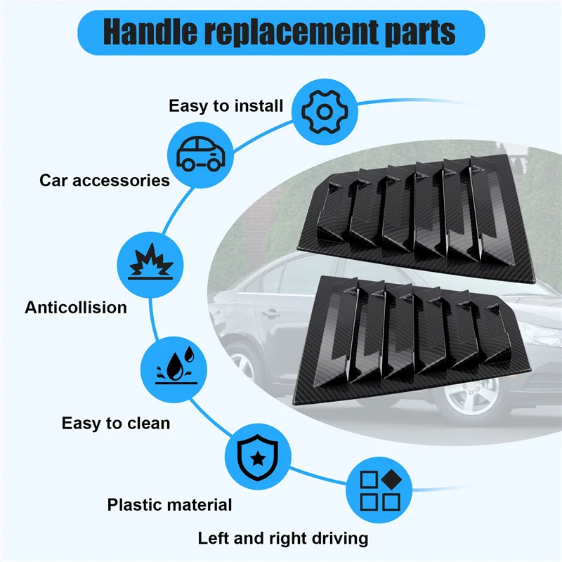 

Practical Car Rear Shutter Cover Vent Trim Cover For Cruze 2016 2017 2018 2019