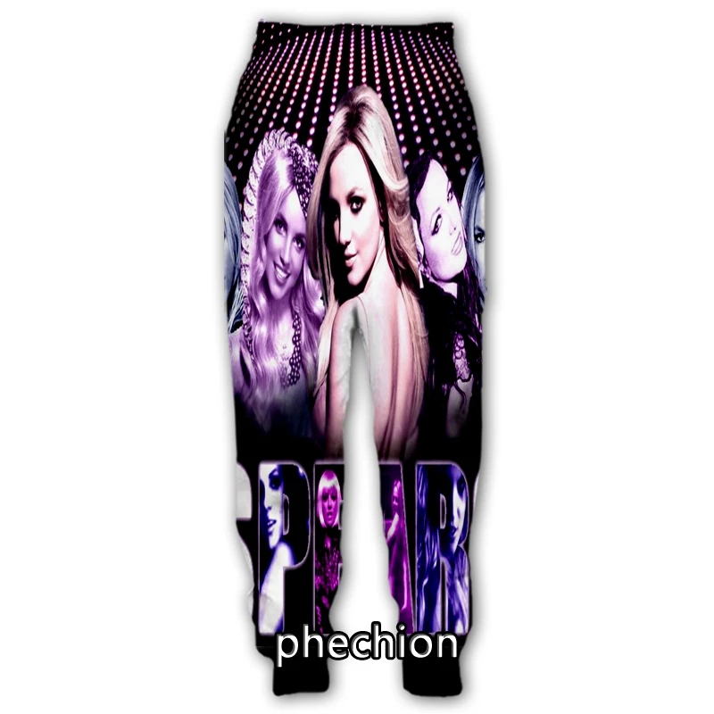 

phechion New Men/Women Britney Spears 3D Printed Casual Pants Fashion Streetwear Men Sporting Long Trousers F202