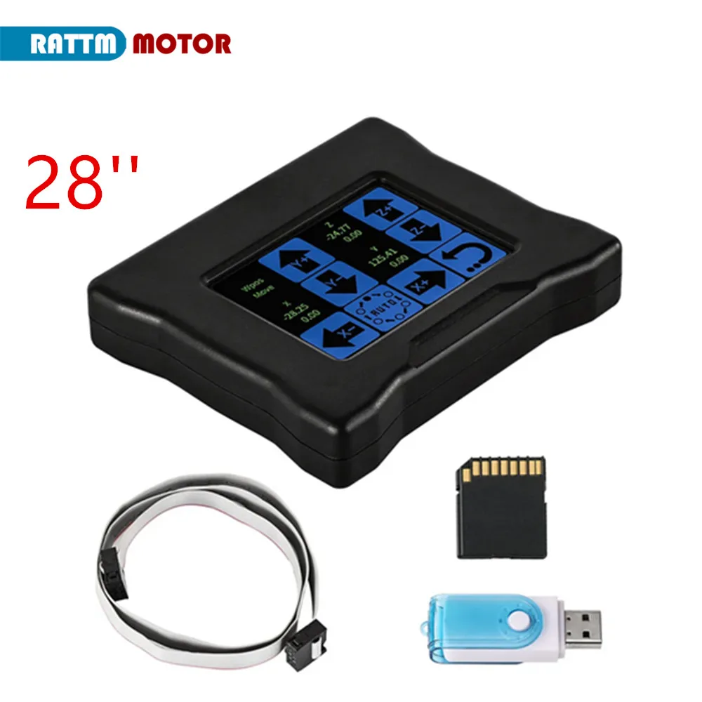 Imagem -02 - Touch Screen Grbl Cnc Offline Controller Esp 32bits Display Lcd Wi-fi para 3018 3020 4540 Laser Router Fresadora 28