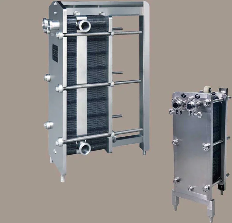 QiiMii High Quality Sanitary Stainless Steel SS304 Plate Heat Exchanger for Milk Pasteurization