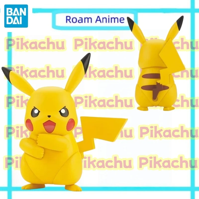 バンダイアニメフィギュアポケモンピカチュウアクションフィギュアおもちゃギフト子供のためのグッズコレクタブルスポットグッズモデル装飾品オリジナル