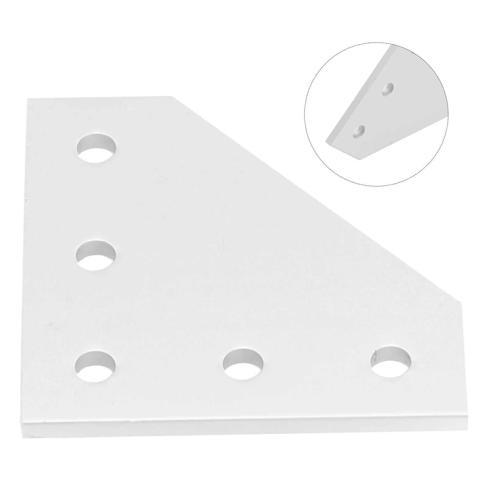 Home Improvement Joining Plate Angle Bracket Without Screws Fasteners Joint Board Plate Corner Silver 1pc 5 Hole