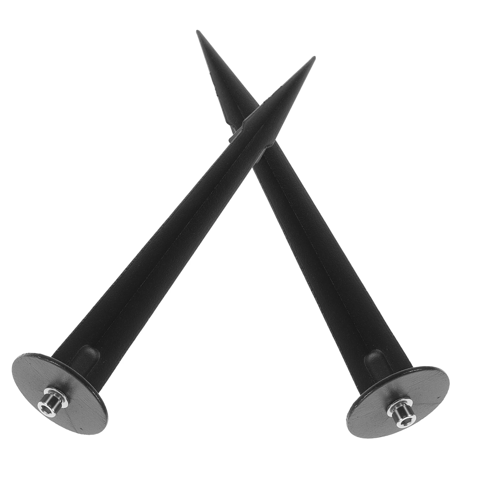 

2pcs Solar Ground Plug Light Landscape Replacement Parts Outdoor Landscaping Lights Metal Stakes Durable Weather Resistant