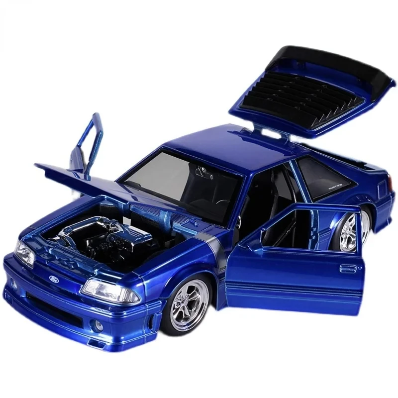 1:24 1989 Ford Mustang GT Muscle car High Simulation Diecast Car Metal Alloy Model Car Toys for Children Gift Collection J128