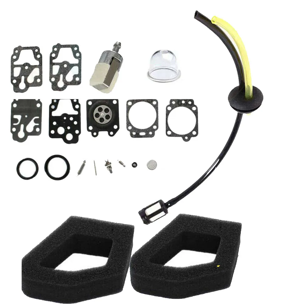 Kit de Reparo do Carburador Linha Combustível Reparação Carburador Kit para Honda Gx35 Gx25 Hhb25 Hhhh25 K20-wy Filtros ar Juntas Linha Combustível Kit