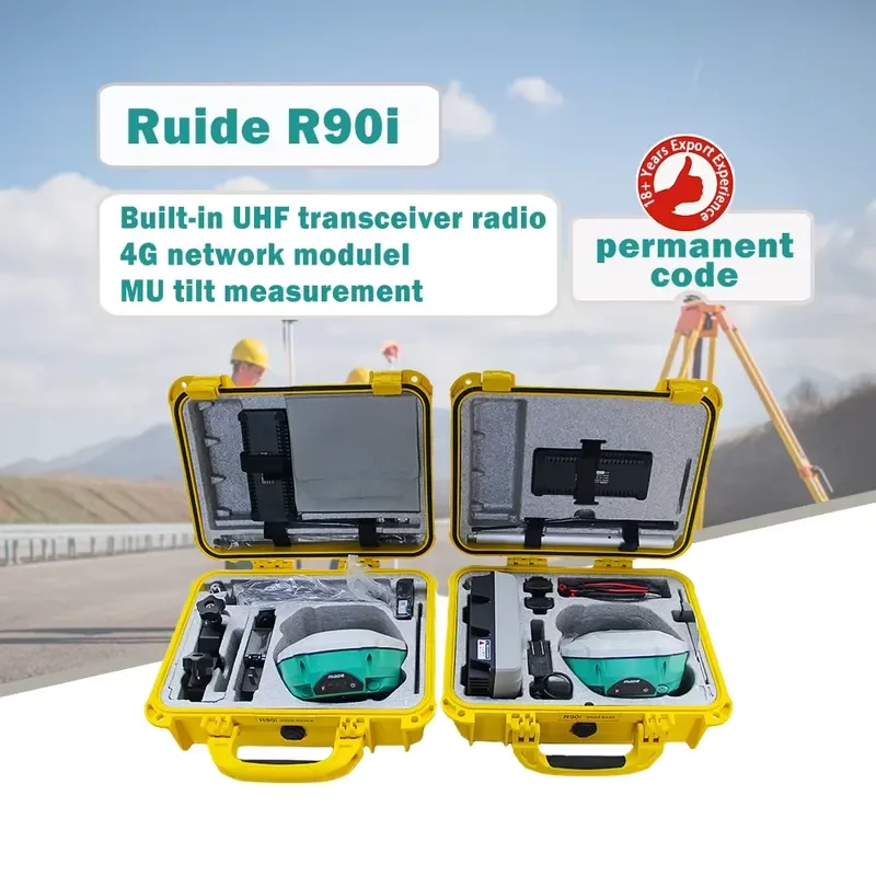 Ruide R90i 1598 Base and Rover Survey Equipment High Precision Gnss Rtk with Permanent Code Gnss Rtk