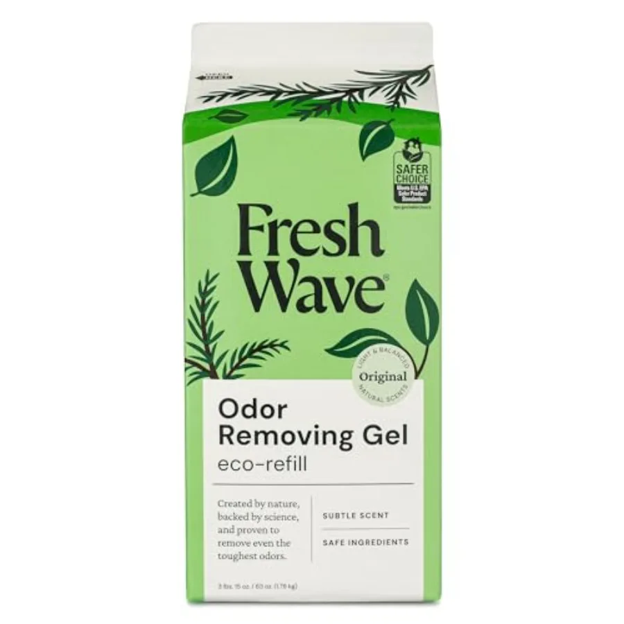 

Fresh Wave Scent Odor Removing Gel Refill,.Safer Odor Absorbers for Home, Cooking, Trash, and Pets Areas Natural Plant-Based Od