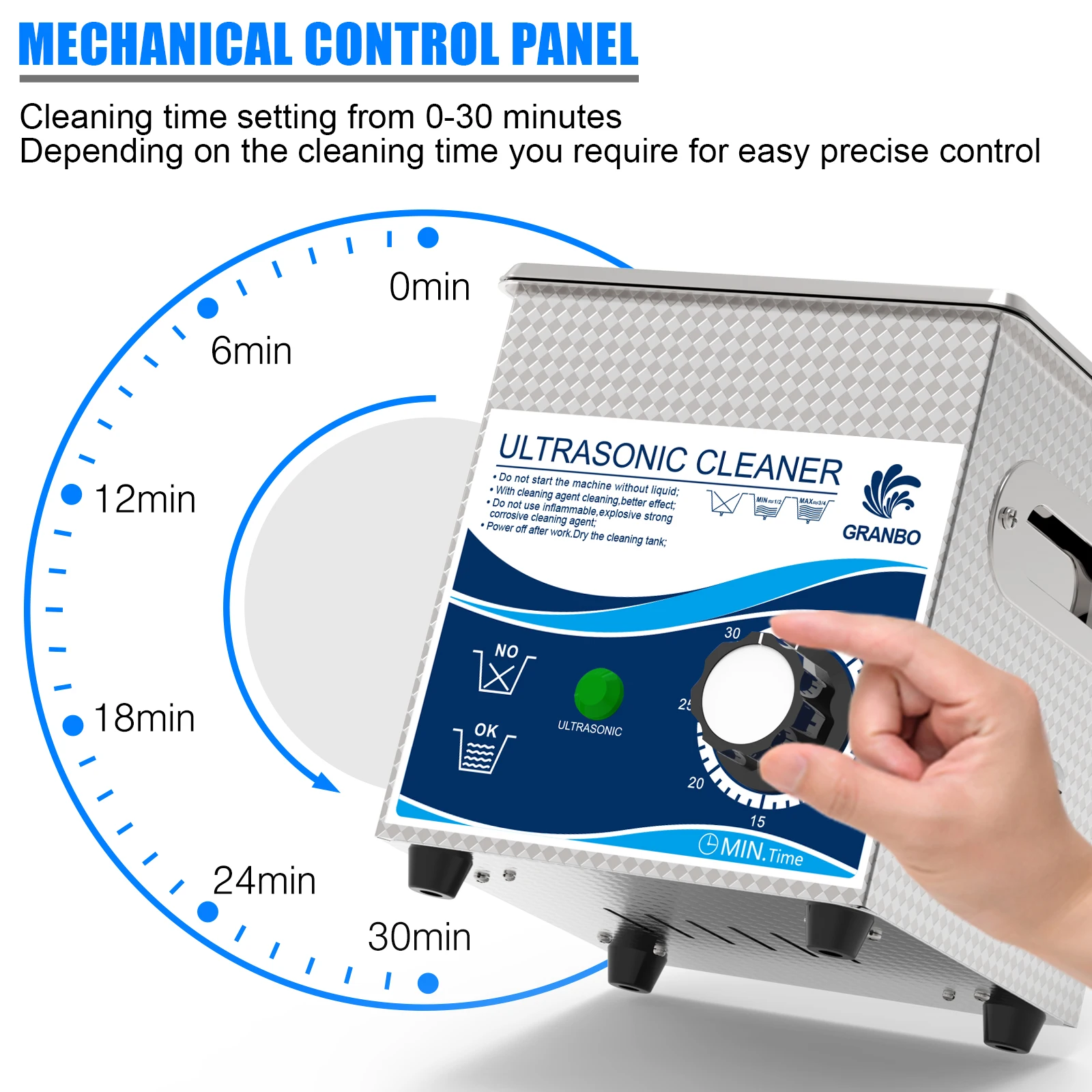 2L Ultrasonic Cleaner 60W Stainless Steel Bath 110V 220V 40KHz Piezoelectric Transducer Washer Injector Nozzle Oil Rust Degrease