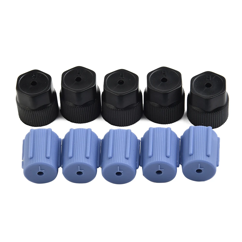 High Pressure Low Pressure Cap Cover Kit for Car AC Suitable for R134a Air Conditioning Systems Longevity Guaranteed