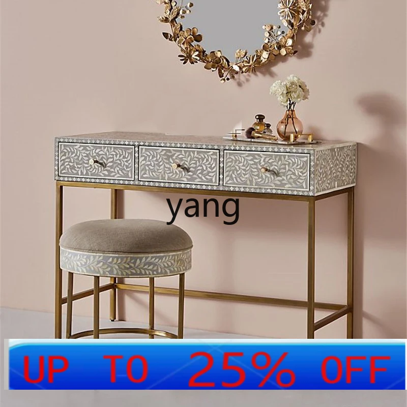

LTT simple luxury, flower vines, hand painted, dresser, dressing chair, makeup table