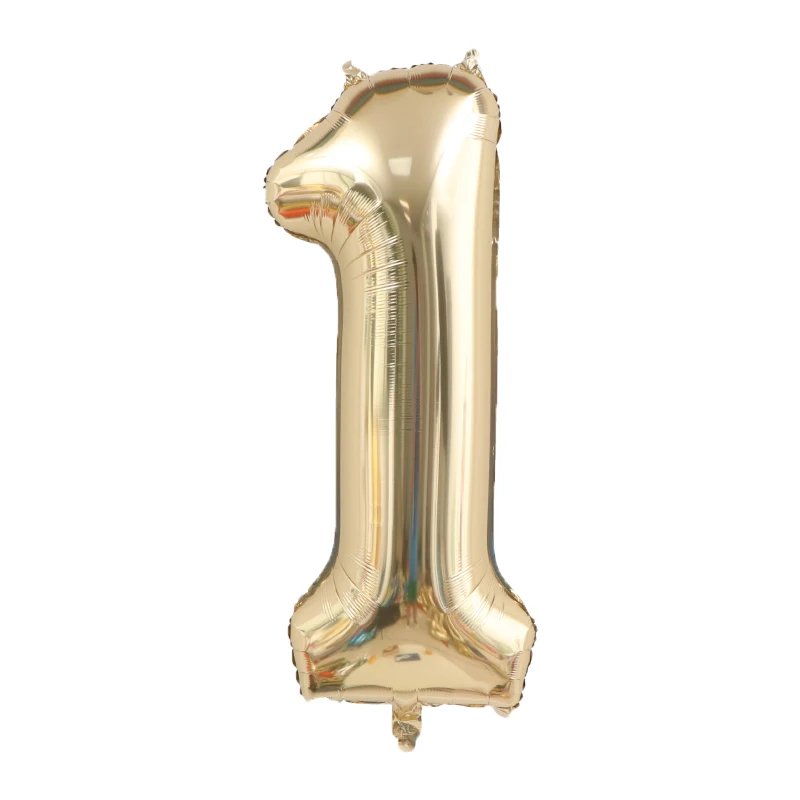 1pc 40inch Platinum Colour Number Balloons Figure Helium Balloon Digit Globos Birthday Party Decorations Baby Shower image 4