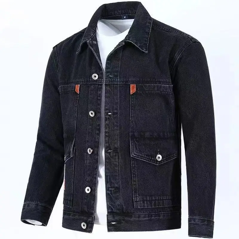 

Wholesale Denim Jacket for Men Manufacturer Outwear Autumn Plus Size Fashion Men's Cargo Jacket for Men Jeans