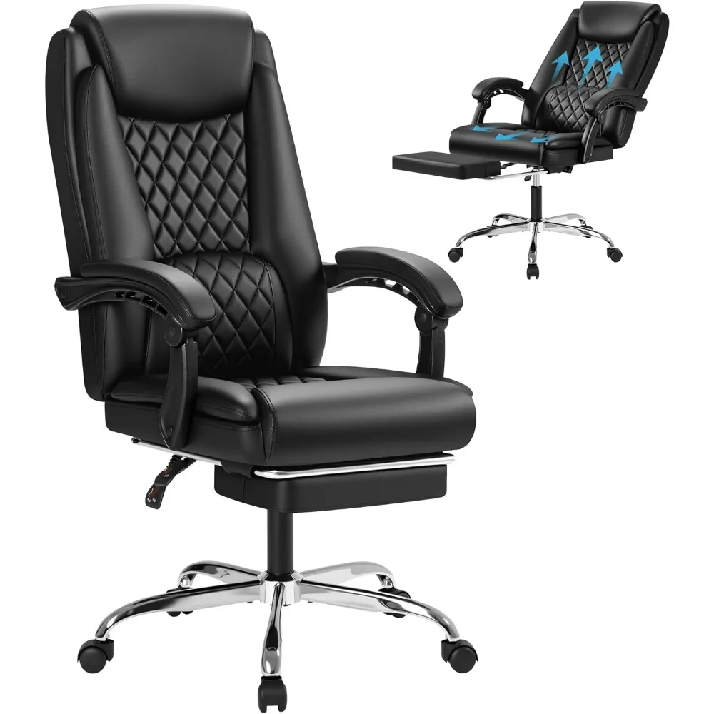

Furmax Office Chair with Footrest Ergonomic High Back Design Executive Computer Desk Chair400lbs, 90-135° Reclining Leather Home