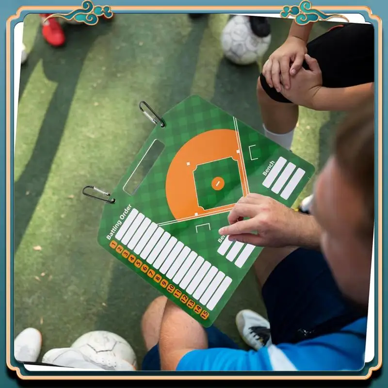 (New)-Baseball Board Magnetic Baseball Lineup Board Softball Baseball Coaching Accessories Dry Erase Marker Board Writing