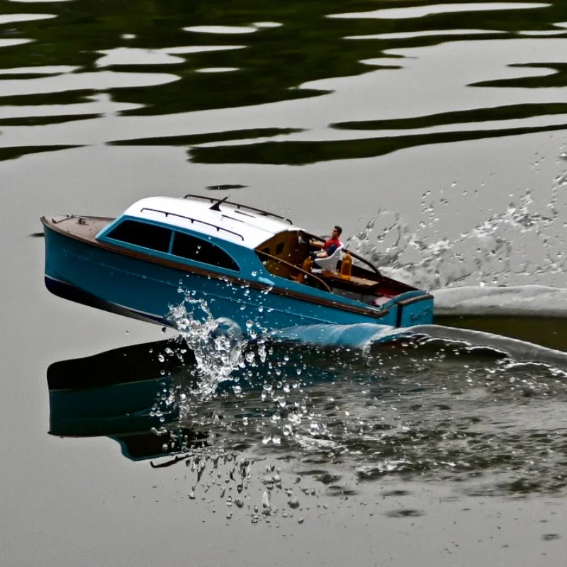 Modèle de bateau de Yacht RC Vintage, échelle 1/18, 23 pieds, modèle fini de haute qualité