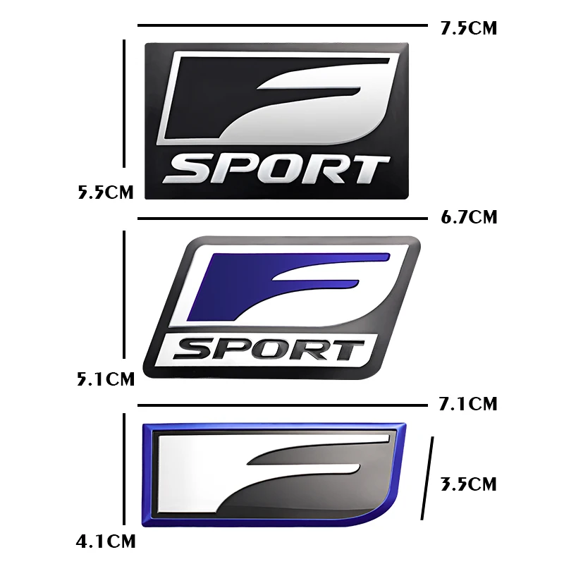 ملصقات معدنية ثلاثية الأبعاد لصندوق السيارة لسيارة لكزس F SPORT LBX NX RX 350h 450h ES UX 300e GS GX IS 250 LS LX CT LC RC GX460 Ct200h
