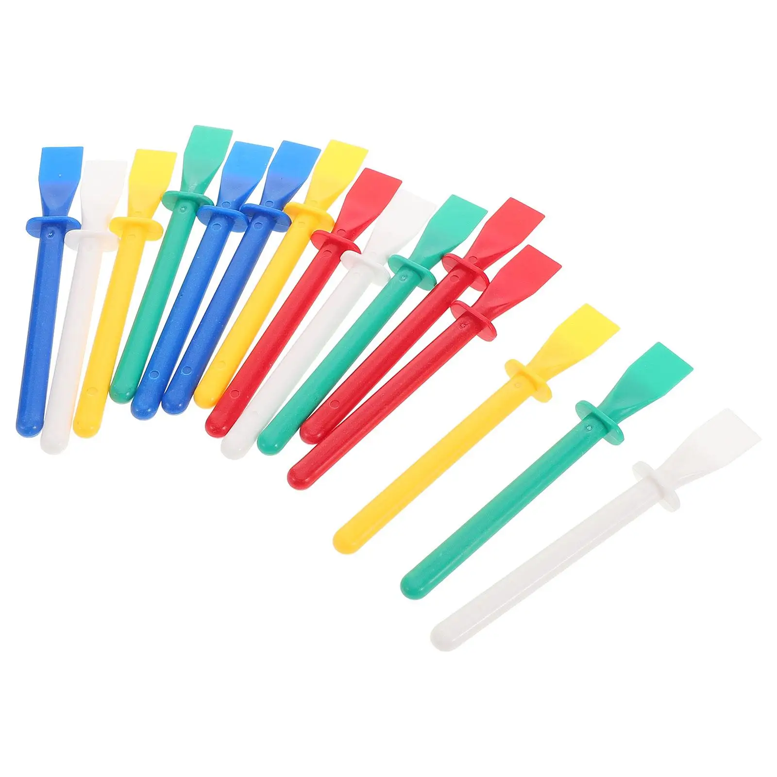 

15 Pcs Palette Sticks Durable Glue Applicators Adhesive Spreaders Crafting DIY Tools Vibrant Colors Safe Performance