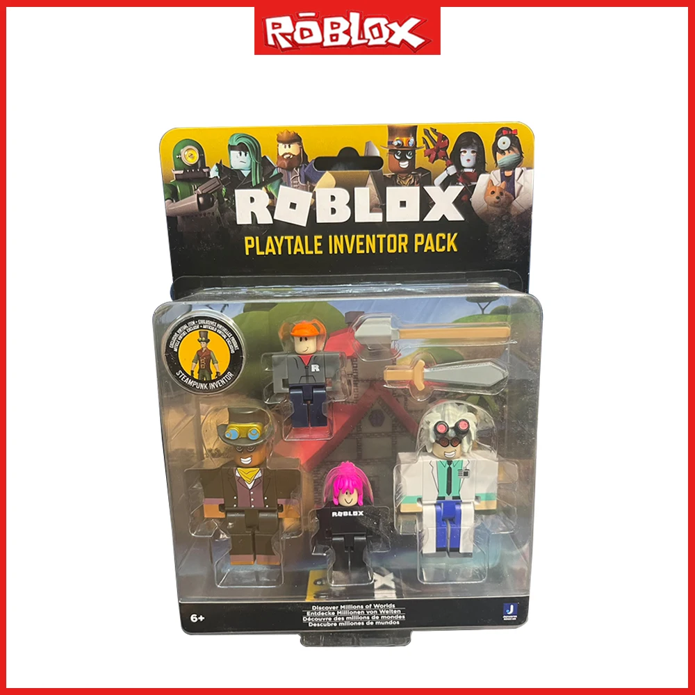 New Roblox Game with Valid Game Redemption Code Double Set with Accessories Set Plastic Cartoon Kids Toys Christmas Gift