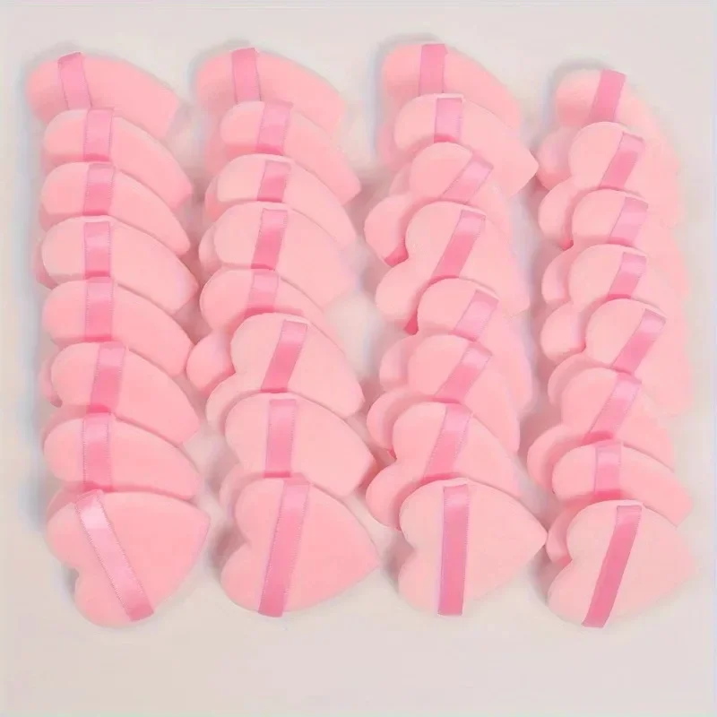 Flocking Powder Puff Love Shape Powder Powder Powder Makeup Cotton Hand Hook Skin Friendly Soft Short Plush Honey Puff