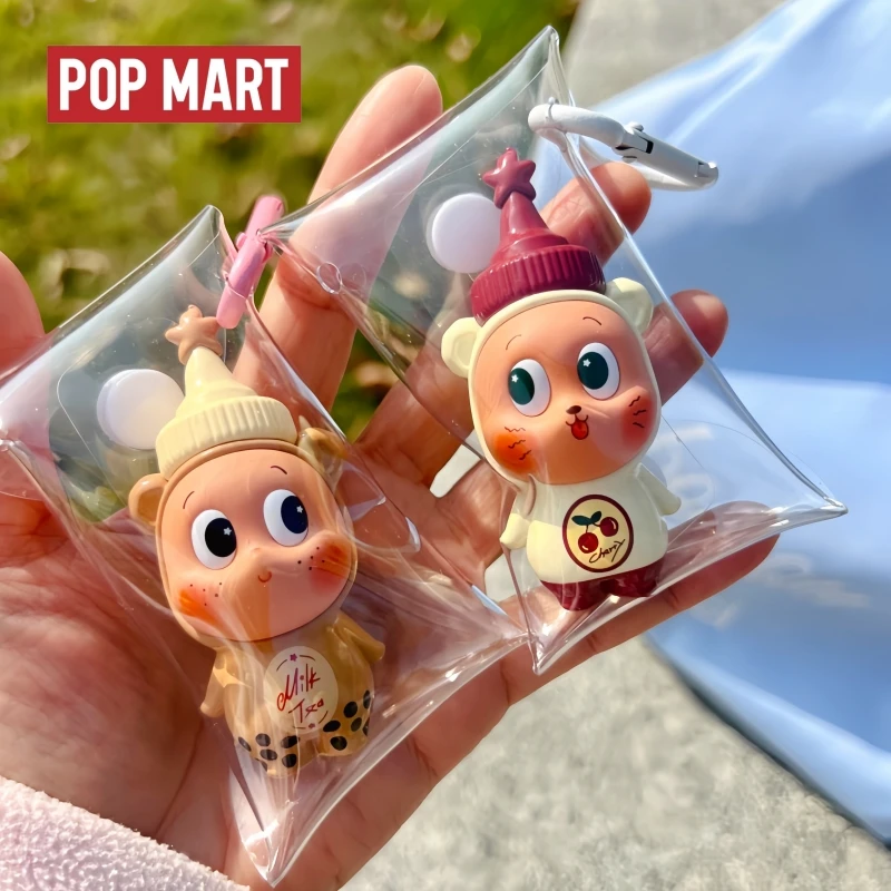 Nuevo Stock Original Popmart Star People Serie Té de Leche con Perlas y Té Helado de Cereza, Caja Sorpresa Hecha a Mano, Colección de Adornos, Regalos