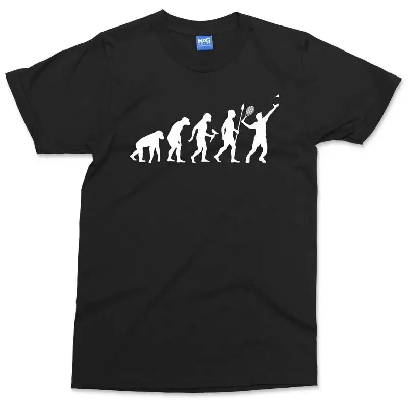 Evolution Of Badminton T-shirt Funny Sports Racket Shuttlecock Racquet Gift Top