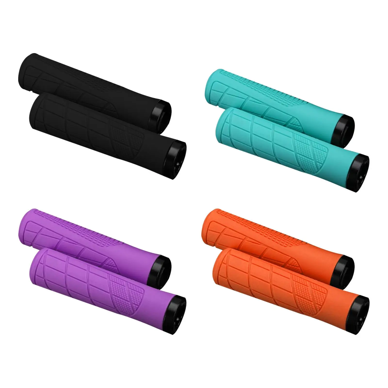 2 Pieces Bike Handlebar Grips Bicycle Handle Bar Grips for Sports Road Bikes