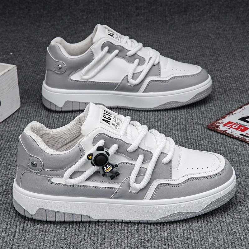 

Trendy Men's Shoes Summer 2024 New Small Design Thick Bottom Casual Board Shoes Student Sports Leather Surface Versatile Trendy