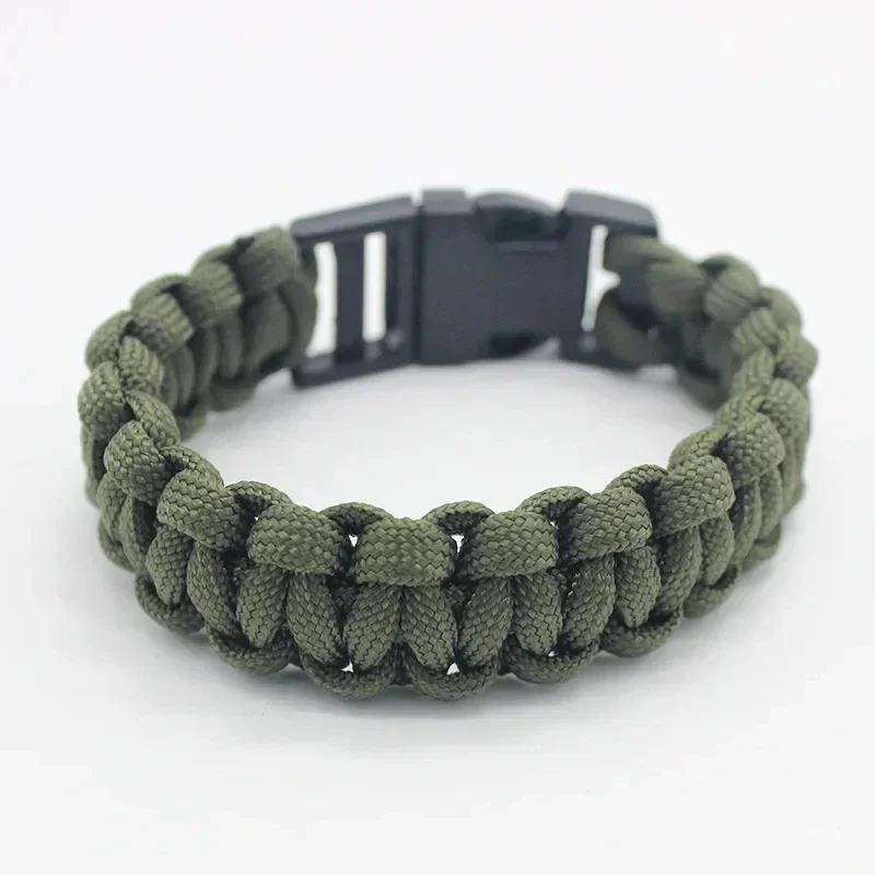 

23cm/9in Seven Core Paracord Survival Bracelet for Outdoor Emergency Escape Camping Tool with Plaited Rope Design