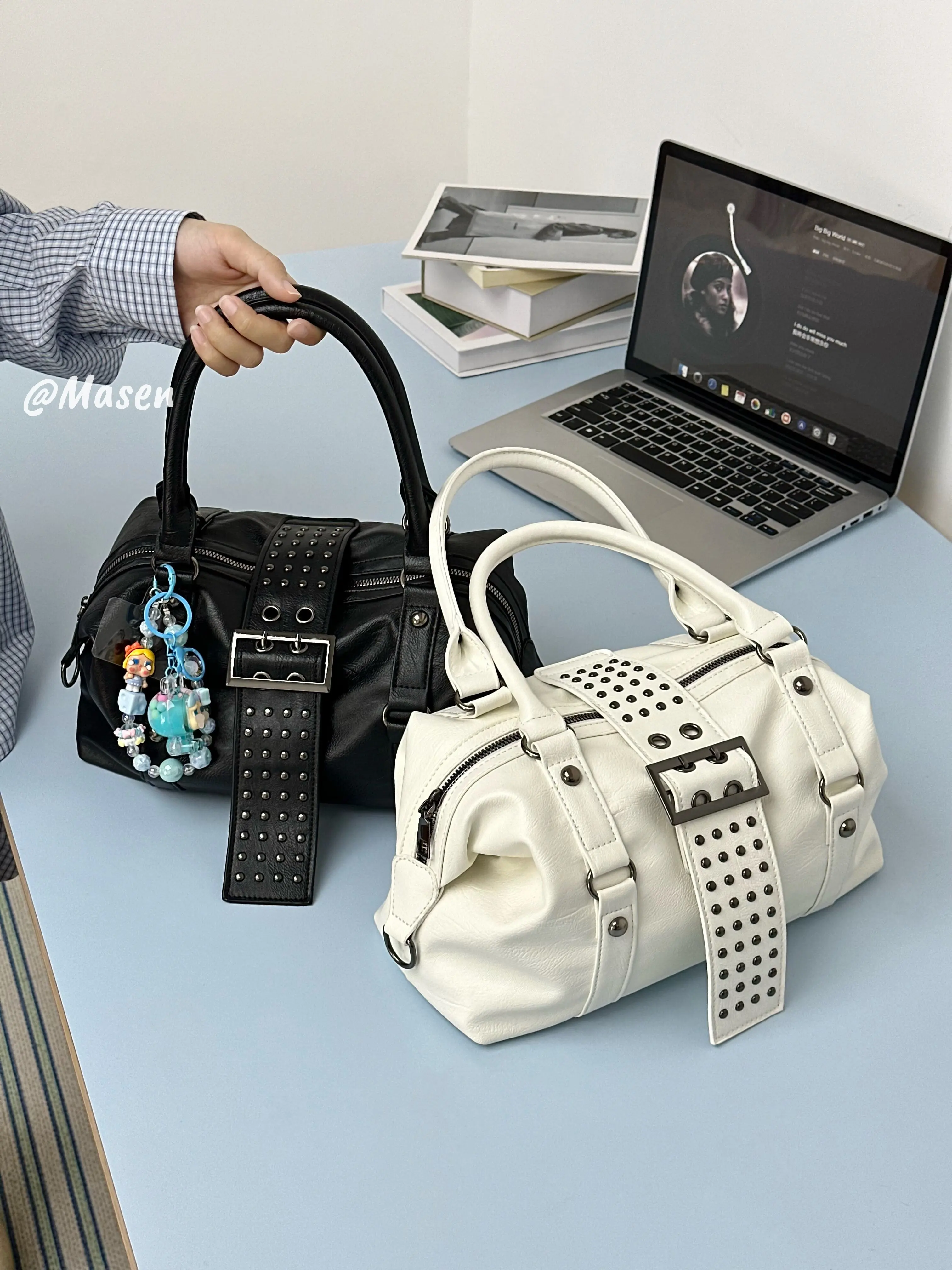 ニッチデザイナーブランドの新品高品質大容量リベットスクーター - Vintage Fashion Trends のレビューと価格